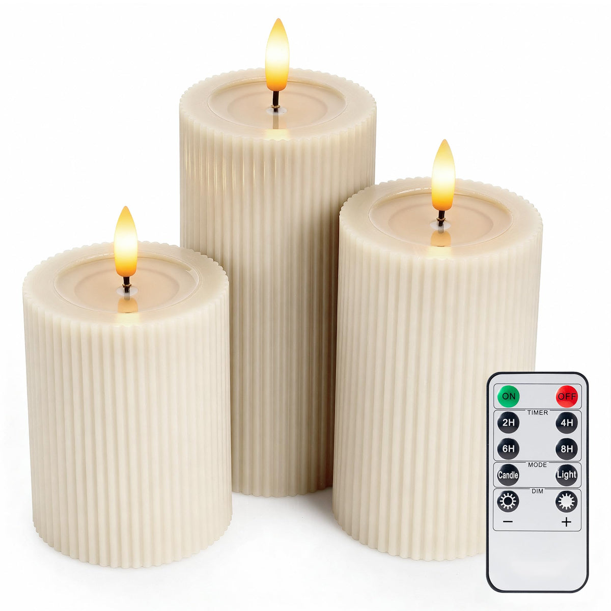 WYZworks flameless unscented candles provide safe ambient illumination