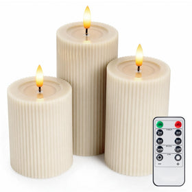 WYZworks flameless unscented candles provide safe ambient illumination