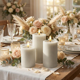 WYZworks melted-wax reflective top enhances lifelike candle glow