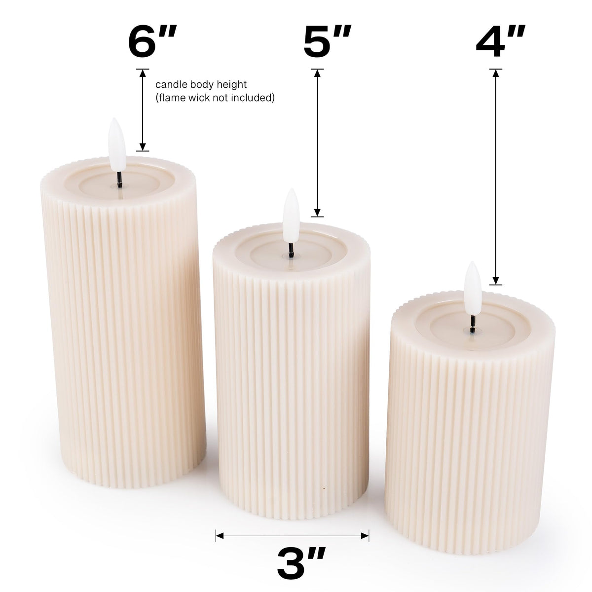 WYZworks remote-controlled pillar candle setup for easy ambiance management
