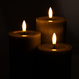 WYZworks flameless candles showing safe, family-friendly decor
