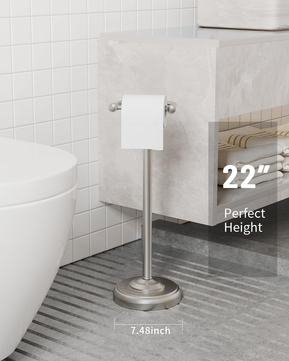 WZKALY 304 stainless steel durability withstands moisture in bathrooms.