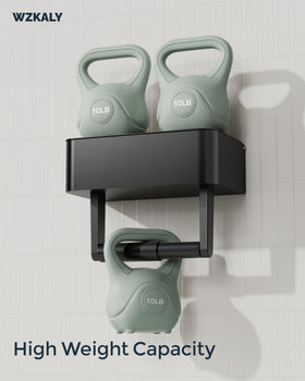 WZKALY bathroom organizer showing hidden storage and shelf