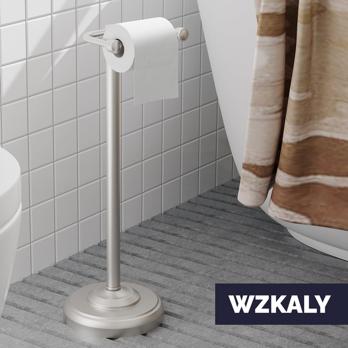 WZKALY free-standing tp holder base weighted for stable placement on any floor.