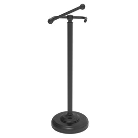 WZKALY matte black toilet paper holder front view with rust-proof finish for bathroom durability.