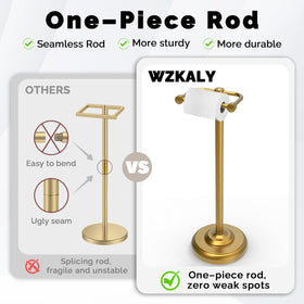 WZKALY roller arm fits regular, mega, and double toilet rolls.