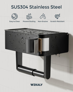 WZKALY shelf anti-drop groove prevents items from sliding off