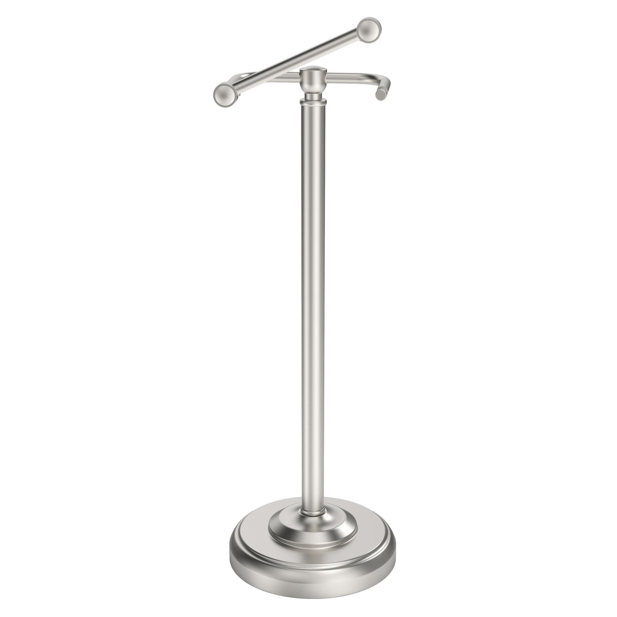WZKALY toilet paper holder stand front view with brushed nickel finish for durable everyday use.