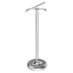 WZKALY polished chrome stand front view showing rust resistant durability