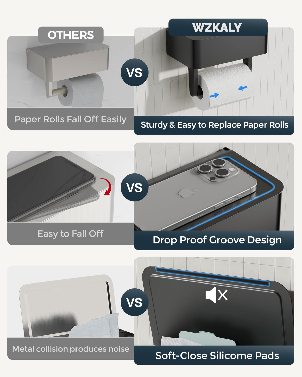WZKALY wall-mount bracket kit for secure installation