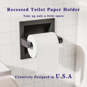 WZKALY wall-mount stainless steel toilet paper holder with pivoting action