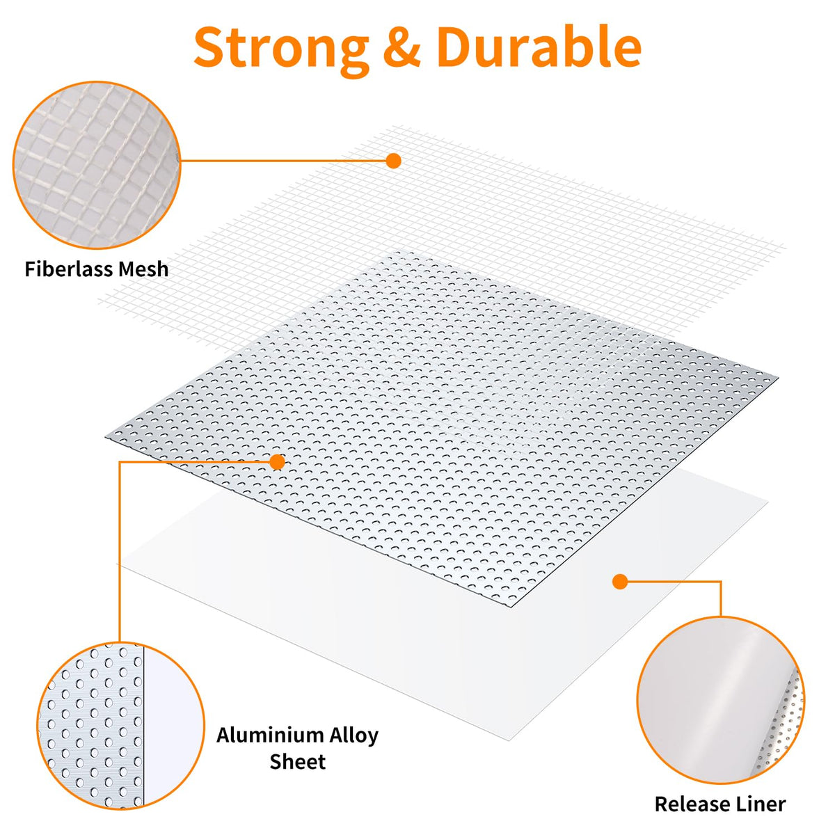 WZNBJLX 6x6 inch patch for larger cracks and dents
