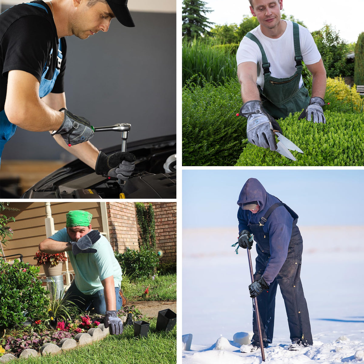 WZQH adjustable wrist gloves provide a snug fit for prolonged use