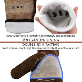WZQH gloves with cotton lining stay comfortable during wear.