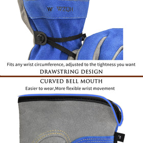 WZQH gloves in welding context showing heat protection and control
