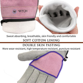 WZQH gloves feature wrist adjustment for a snug, dirt-free fit during work.