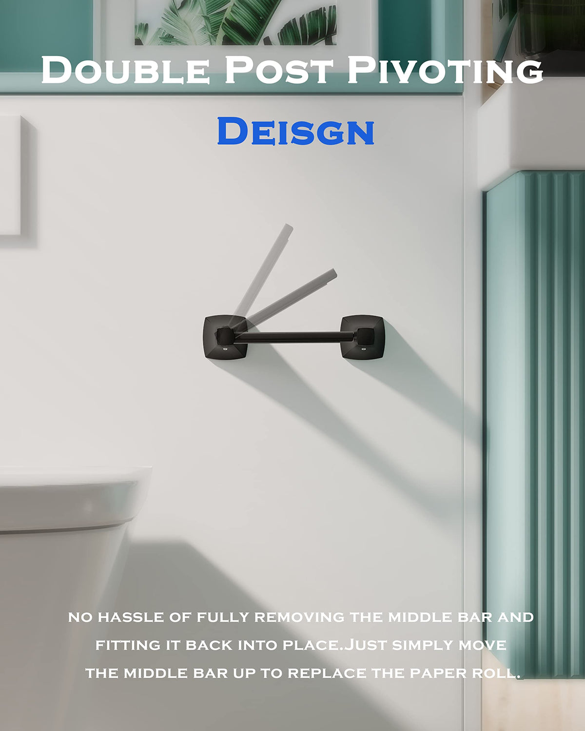 WZRUA double post pivoting design enables quick roll changes
