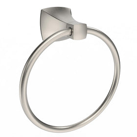 WZRUA hand towel holder in brushed nickel wall mount keeps towels neatly accessible.