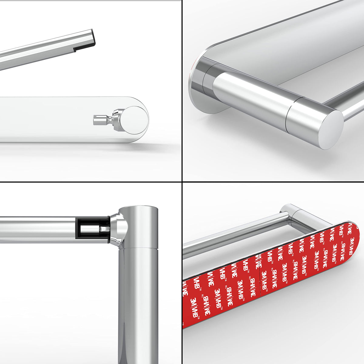 No drilling installation simplifies setup in apartments or RVs