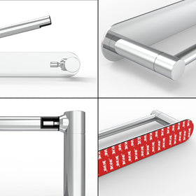 No drilling installation simplifies setup in apartments or RVs