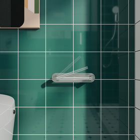 Rustproof chrome finish adds a polished look to any bathroom