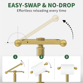 WZRUA brushed gold finish adds style and durability.
