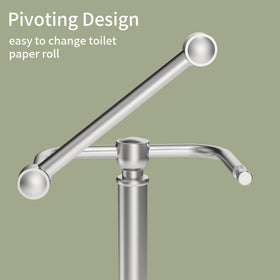 WZRUA pivoting arm design eases roll replacement while keeping rolls secure.