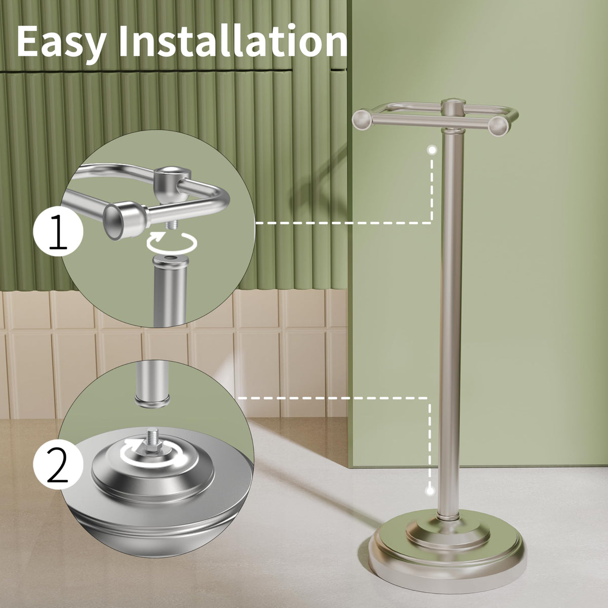 WZRUA SUS304 stainless steel construction offers rust resistance and long-lasting shine.