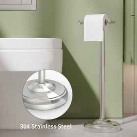 WZRUA weighted base provides anti-slip stability on smooth bathroom floors.