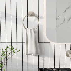 Included installation hardware for quick wall mounting of the WZRUA towel holder.