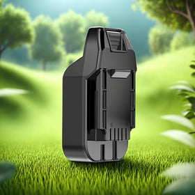 X-Adapter securely accepts a DeWalt 20V battery for Bauer tool operation.