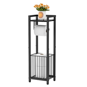X-cosrack narrow side holder with base stability keeps rolls steady on any floor