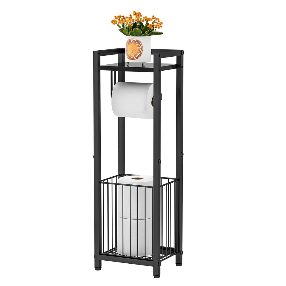 X-cosrack narrow side holder with base stability keeps rolls steady on any floor