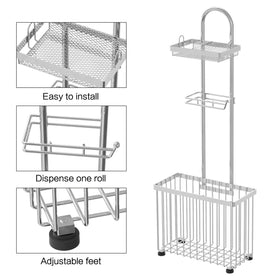X-cosrack tall unit measures 30.3 inches to fit most bathrooms.