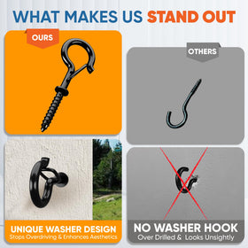 X-CUIRASS Q-Hanger anti-rust finish resists outdoor exposure.