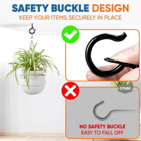 X-CUIRASS Q-Hanger with locking buckle secures lights or plants against wind.