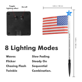 X-GiftKey patriotic garden decor ideal for July 4th and Memorial Day.