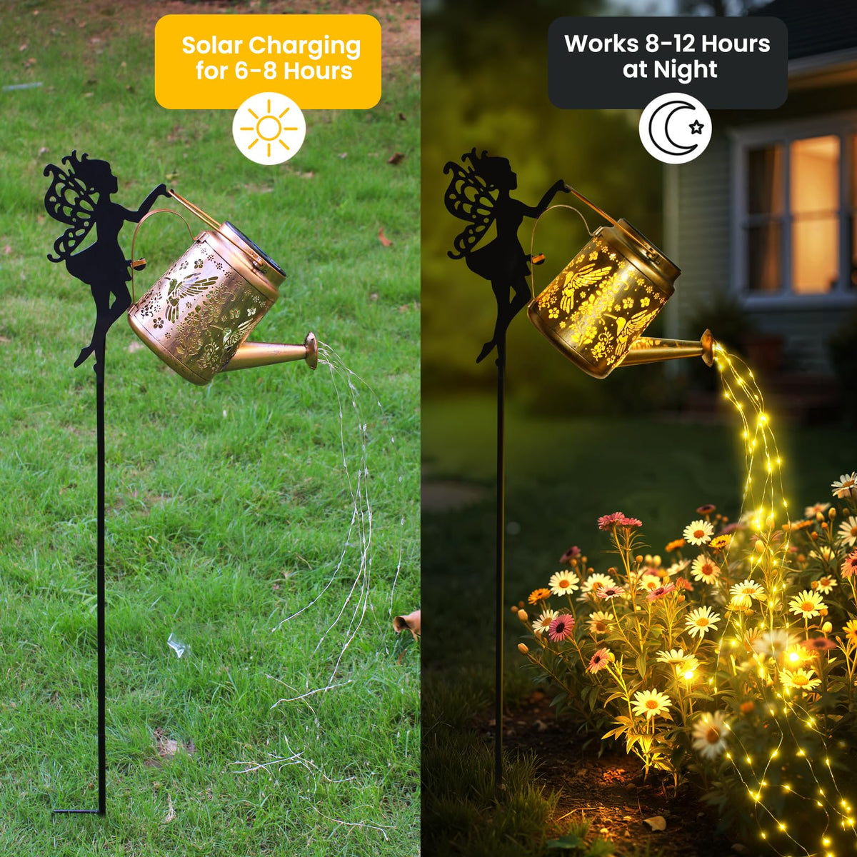 X-PREK fairy outdoor decor adds cozy ambiance to lawns and beds