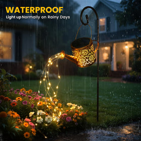 X-PREK flowing water illusion creates a gentle, dynamic glow in the garden.