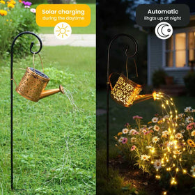 X-PREK solar panel and battery setup powers long-lasting nighttime lighting.