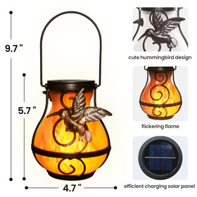 X-PREK two-pack garden lanterns brighten multiple outdoor corners.