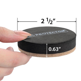 X-Protector 2-1/2-inch hardwood slider helps protect floors while repositioning heavy furniture.