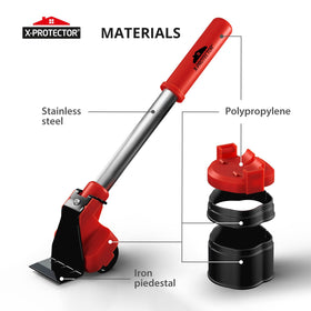 X-Protector 8.5-inch height provides clearance under furniture