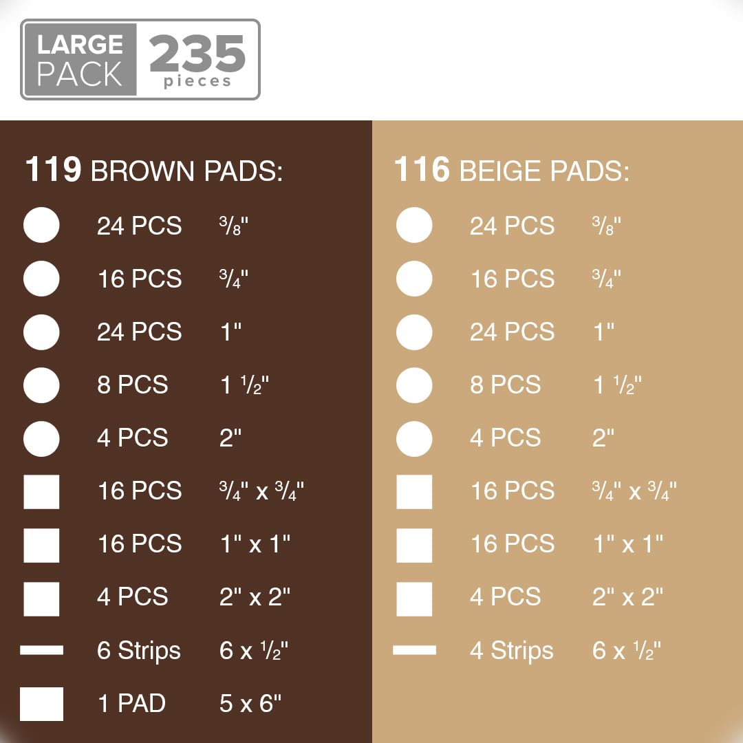 X-Protector adhesive-backed felt pads with strong grip
