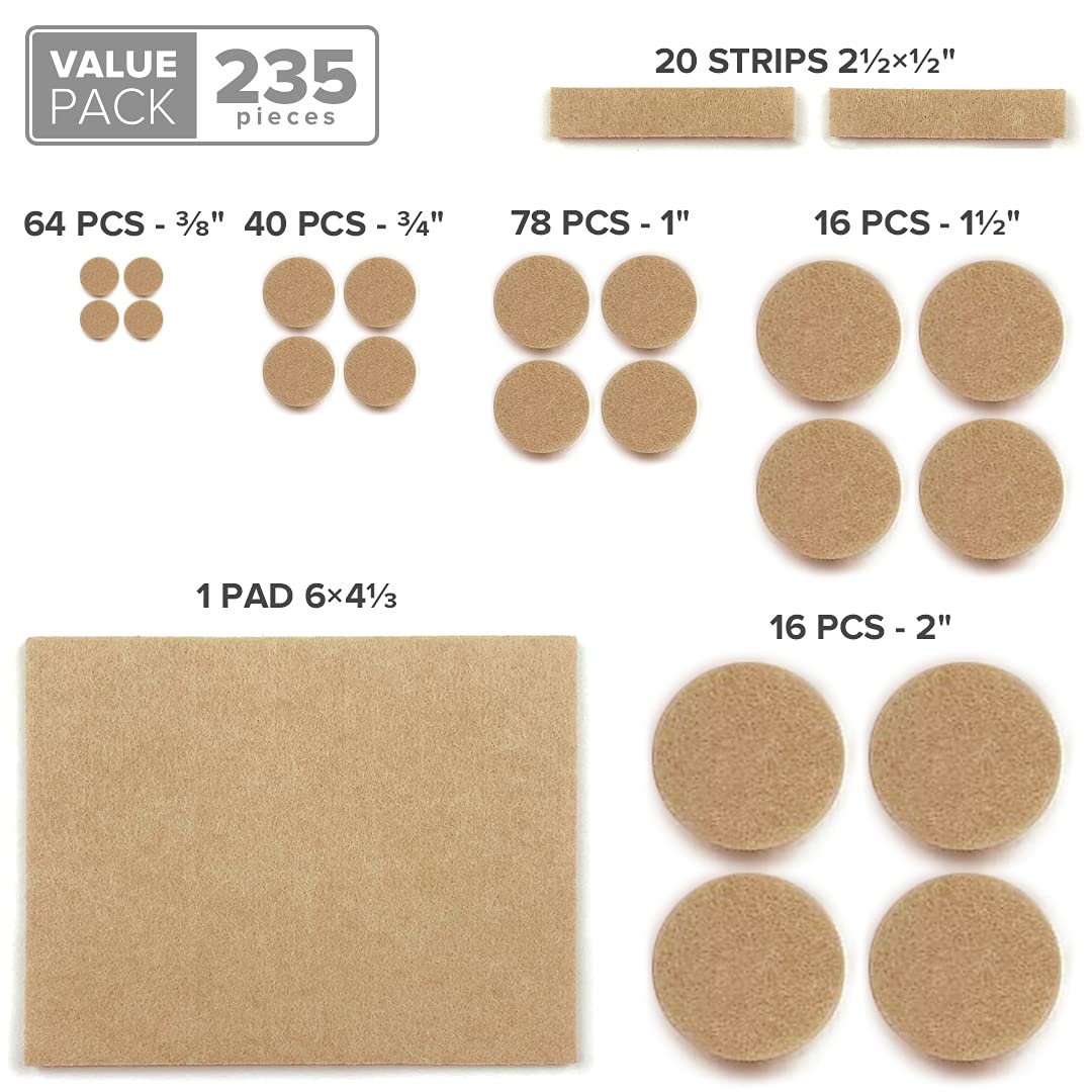 X-PROTECTOR premium felt pad pack for hardwood and laminate.