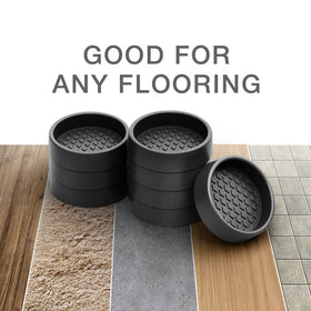 Anti slip pads reduce sliding on tile and vinyl floors.