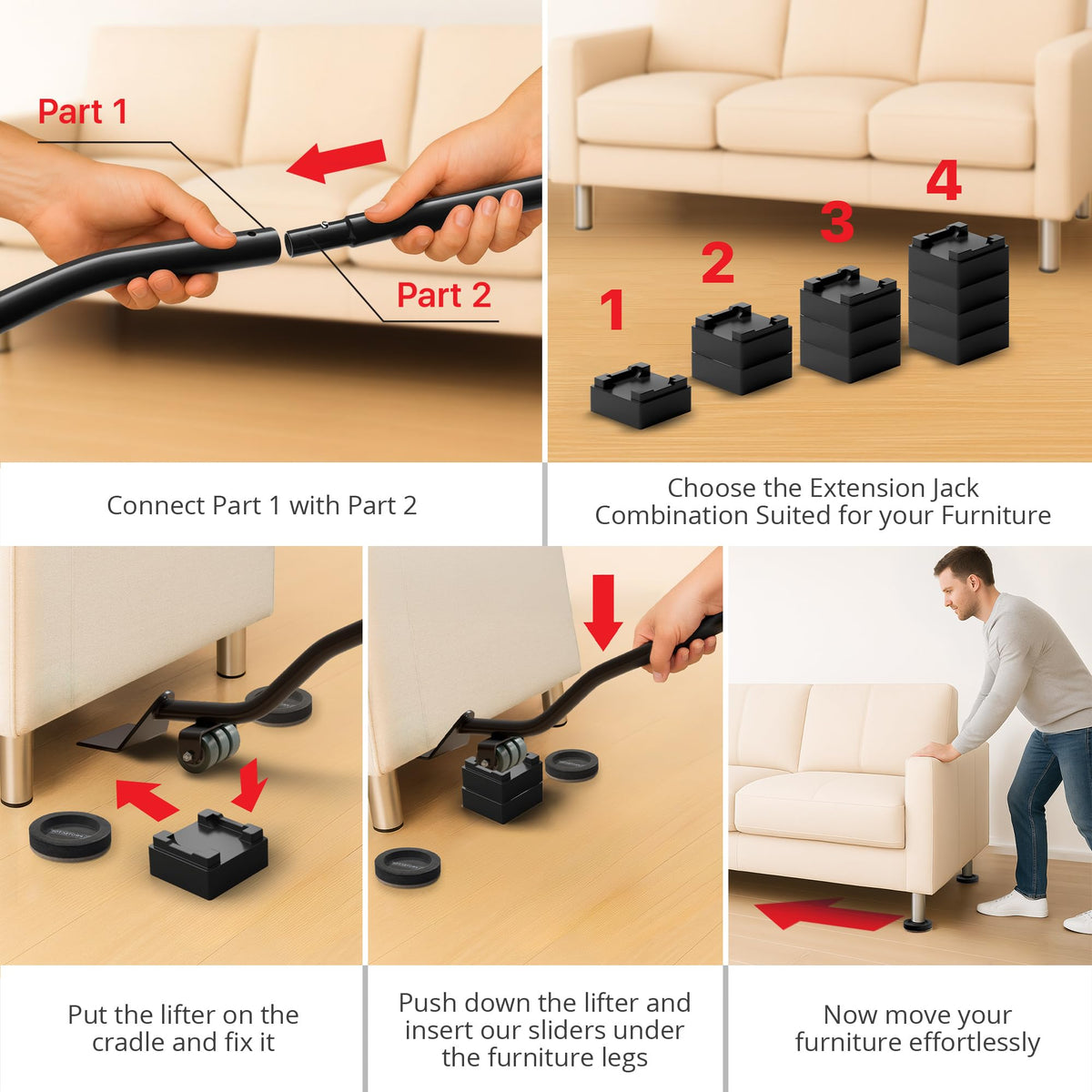 X-Protector complete moving set packaged for safe furniture rearrangement.