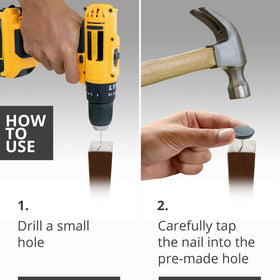 X-Protector hammer-on installation for chair legs is simple.