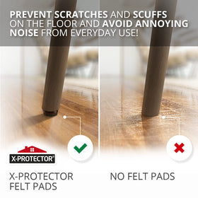 Ideal for homes with hardwood floors, preventing scuffs during daily chair movements