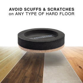 X-Protector felt slider in action moving heavy furniture without floor damage